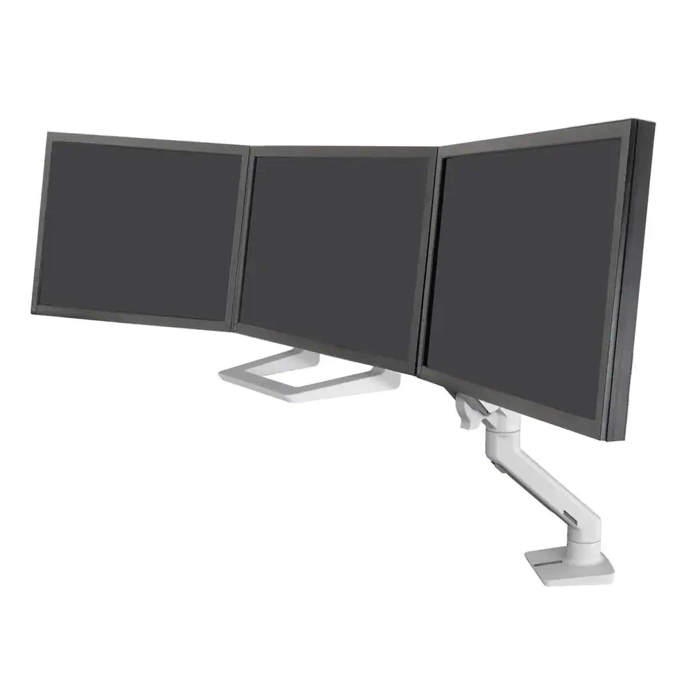 45-475-216 - Ergotron HX Desk Triple Monitor Arm (White)