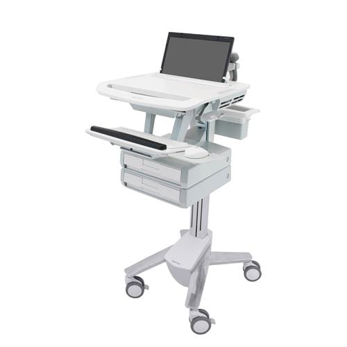 StyleView® Laptop Cart, 2 Drawers (1x2)