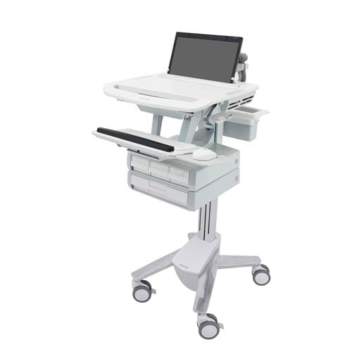 StyleView® Laptop Cart, 4 Drawers (3x1+1)
