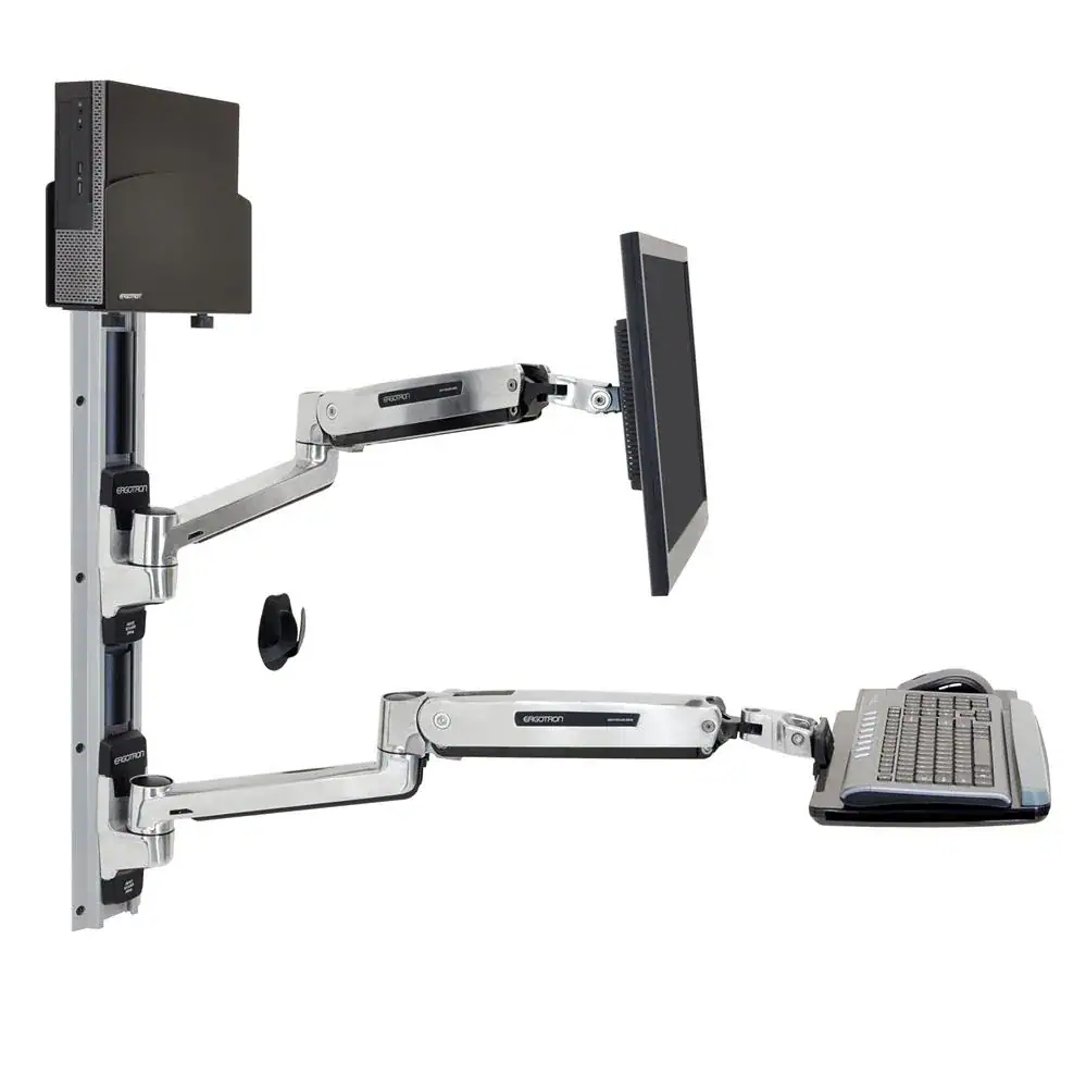 45-359-026 - LX Sit-Stand Wall Mount System Small CPU Holder