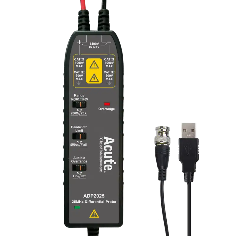 ADP2025-U - Acute Hi-voltage Diff. Probe; USB port